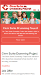 Mobile Screenshot of clemburkedrummingproject.com
